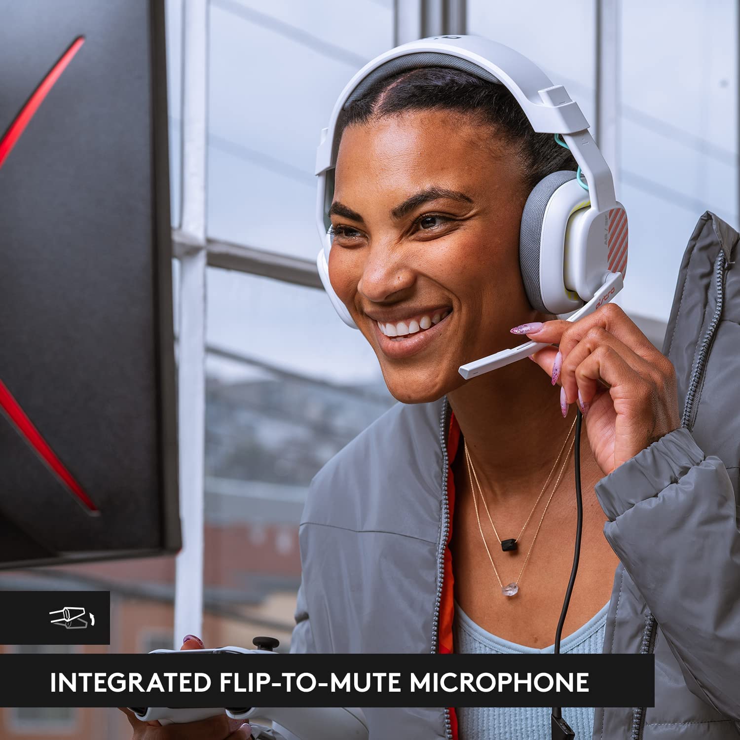Astro A10 Gen 2 Wired Gaming Headset - Over-Ear Headphones with Flip-to-Mute Mic, 32mm Drivers for Xbox Series X/S, Xbox One, Nintendo Switch, PC & Mac - White (Includes Cleaning Cloth) - Perfect for Competitive Gaming & Long Streaming Sessions