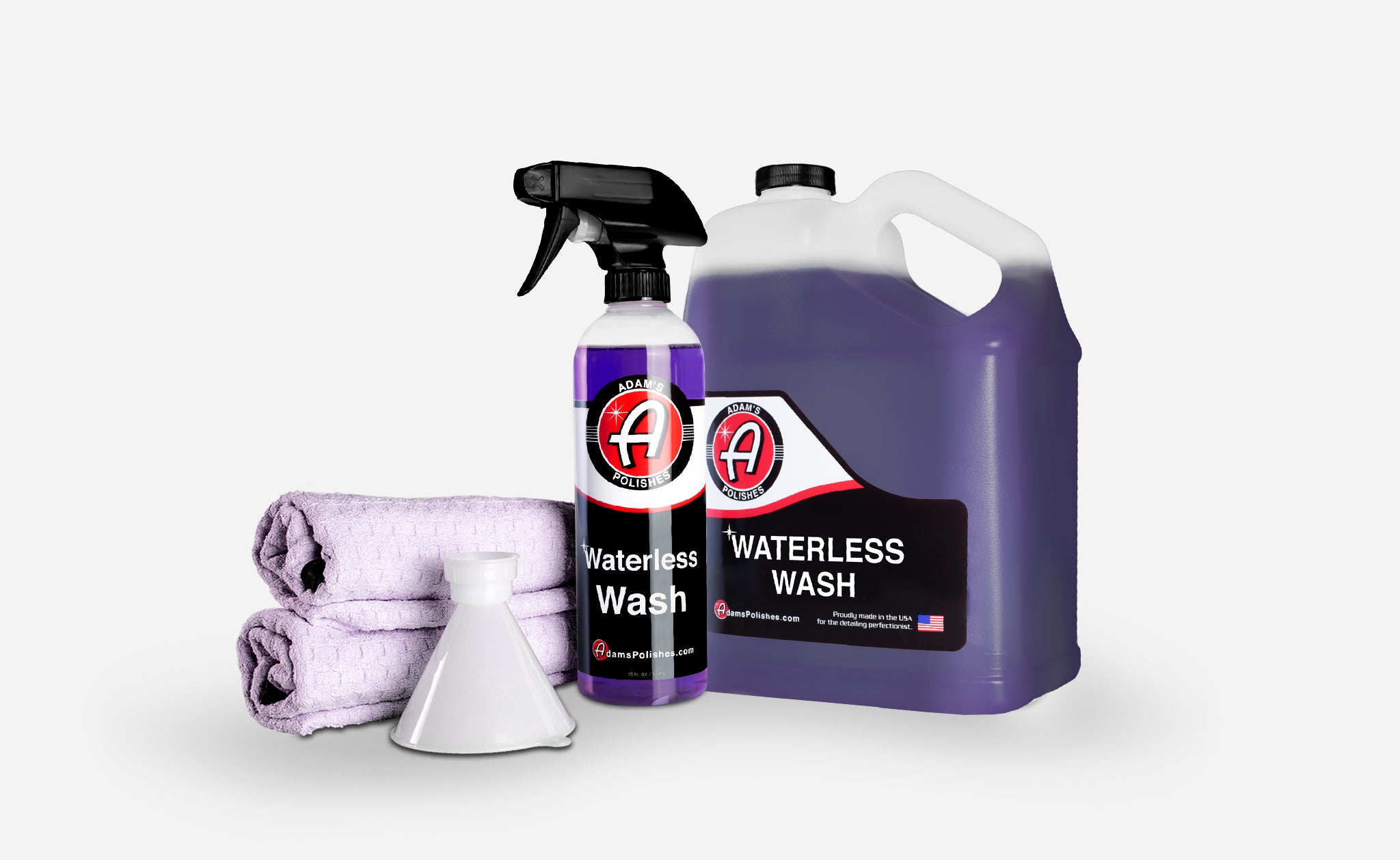 Adam's Waterless Car Wash Refill Kit - Eco-Friendly No Rinse Auto Detailing Solution for Quick Cleaning at Home, Office, or On the Go