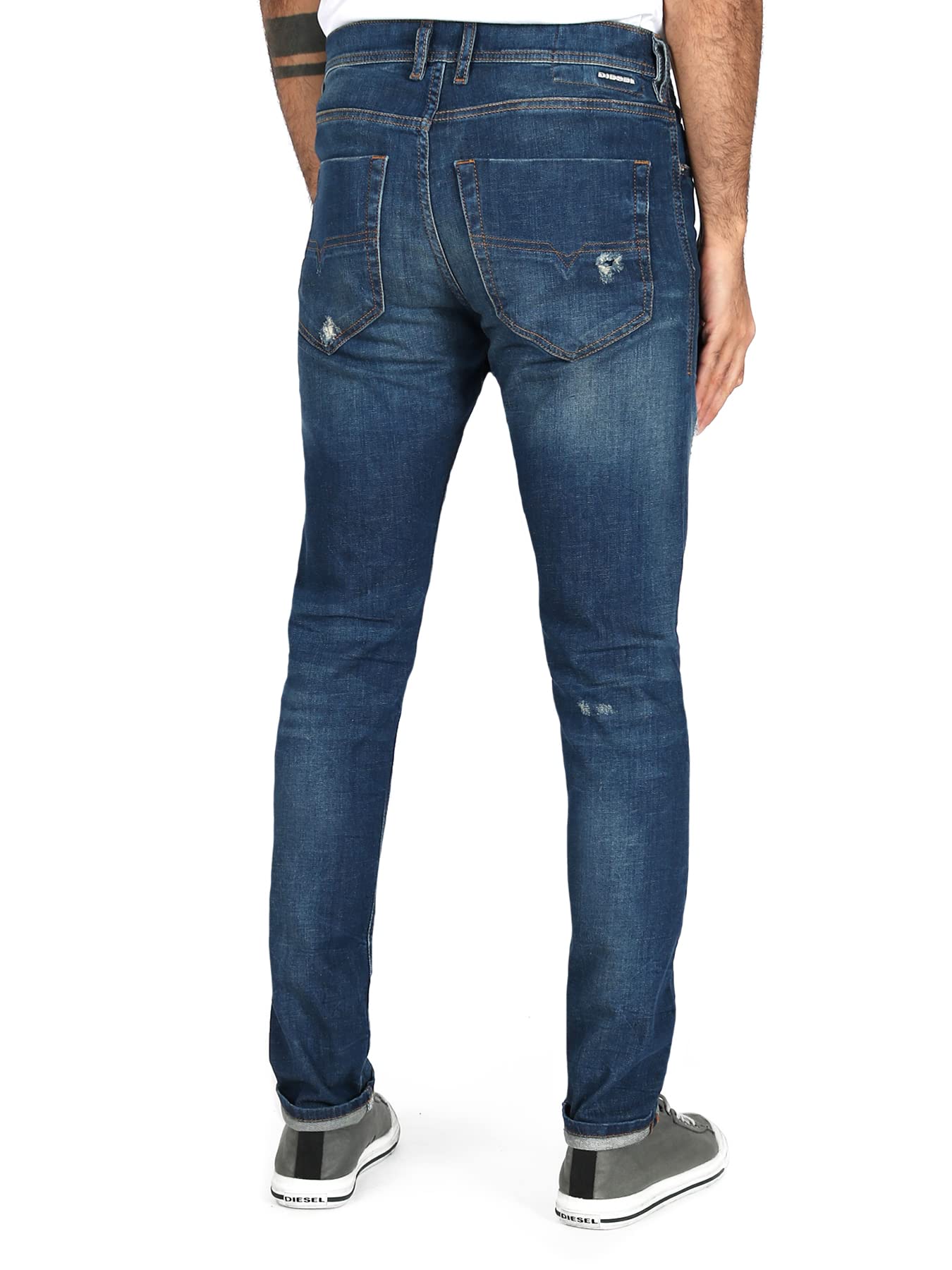 Diesel Men's Tepphar Skinny Jeans - Slim Fit Stretch Denim Pants for Casual Wear & Night Out