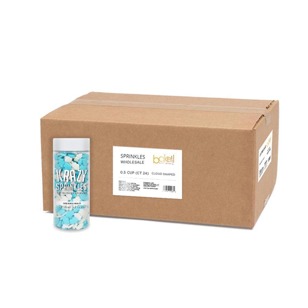 Wholesale Cloud Shaped Sprinkles - 24 Units per Case | Perfect for Cake Decorating, Cupcake Toppings & Party Desserts