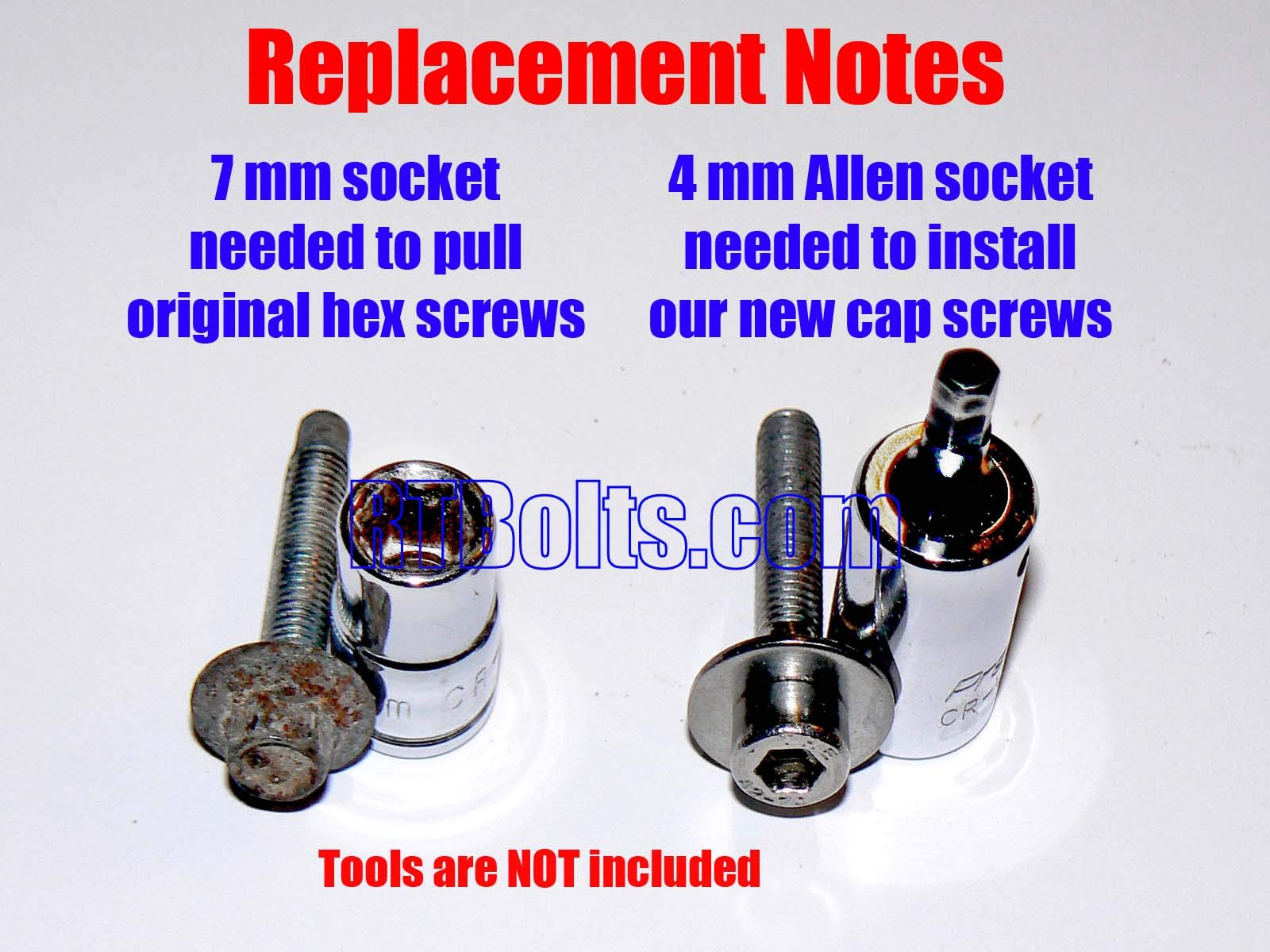 8-Pack Stainless Steel Coil Pack Screws/Bolts for Ford 5.4L & 4.6L Engines - 18-8 Grade Allen Socket Head - Perfect for Ignition System Maintenance & Engine Repair
