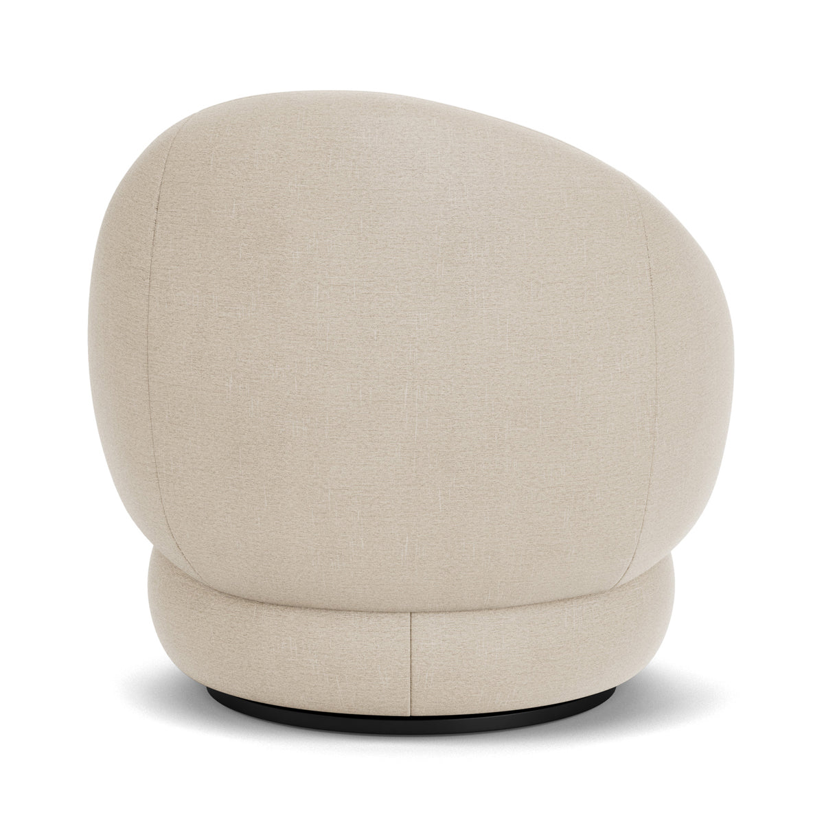 Alma Fabric Swivel Armchair - Modern Upholstered Lounge Chair with 360° Rotation, Comfortable Living Room Accent Chair for Home Office, Reading Nook, or Bedroom Relaxation