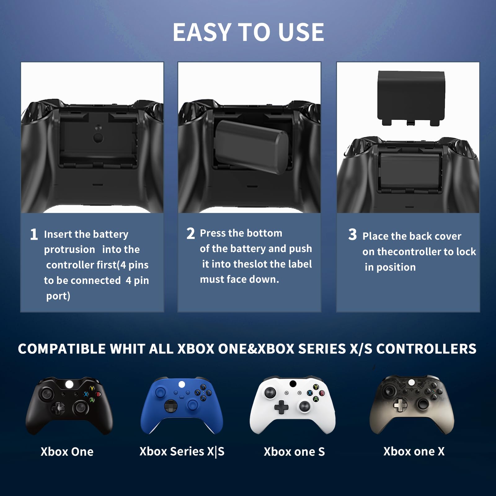 Xbox Headphone Stand with Controller Charger - RGB Gaming Controller Charging Station & Headset Holder for Xbox Series X/S, Xbox One X/S - Includes 5180mWh Rechargeable Battery Pack - Perfect for Gaming Setup & Organized Gaming Accessories Storage