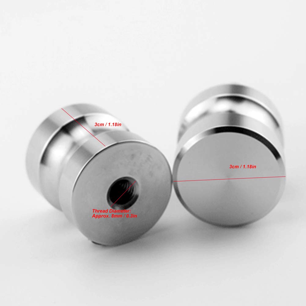Glass Door Handle - Single Hole Bathroom Door Knob Hardware for Shower, Showcase & Cabinet - Durable Zinc Alloy Construction for Home & Commercial Use