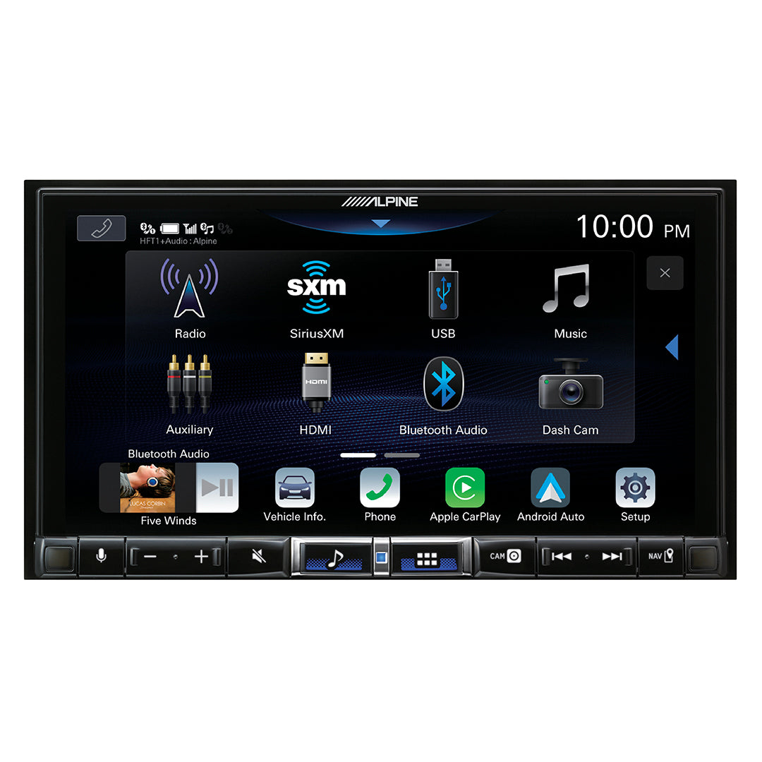 Alpine iLX 507 7-Inch Double DIN Multimedia Receiver with Wireless Apple CarPlay & Android Auto - High Resolution Touchscreen for Seamless Smartphone Integration - Perfect for Car Audio Upgrades & Hands-Free Driving