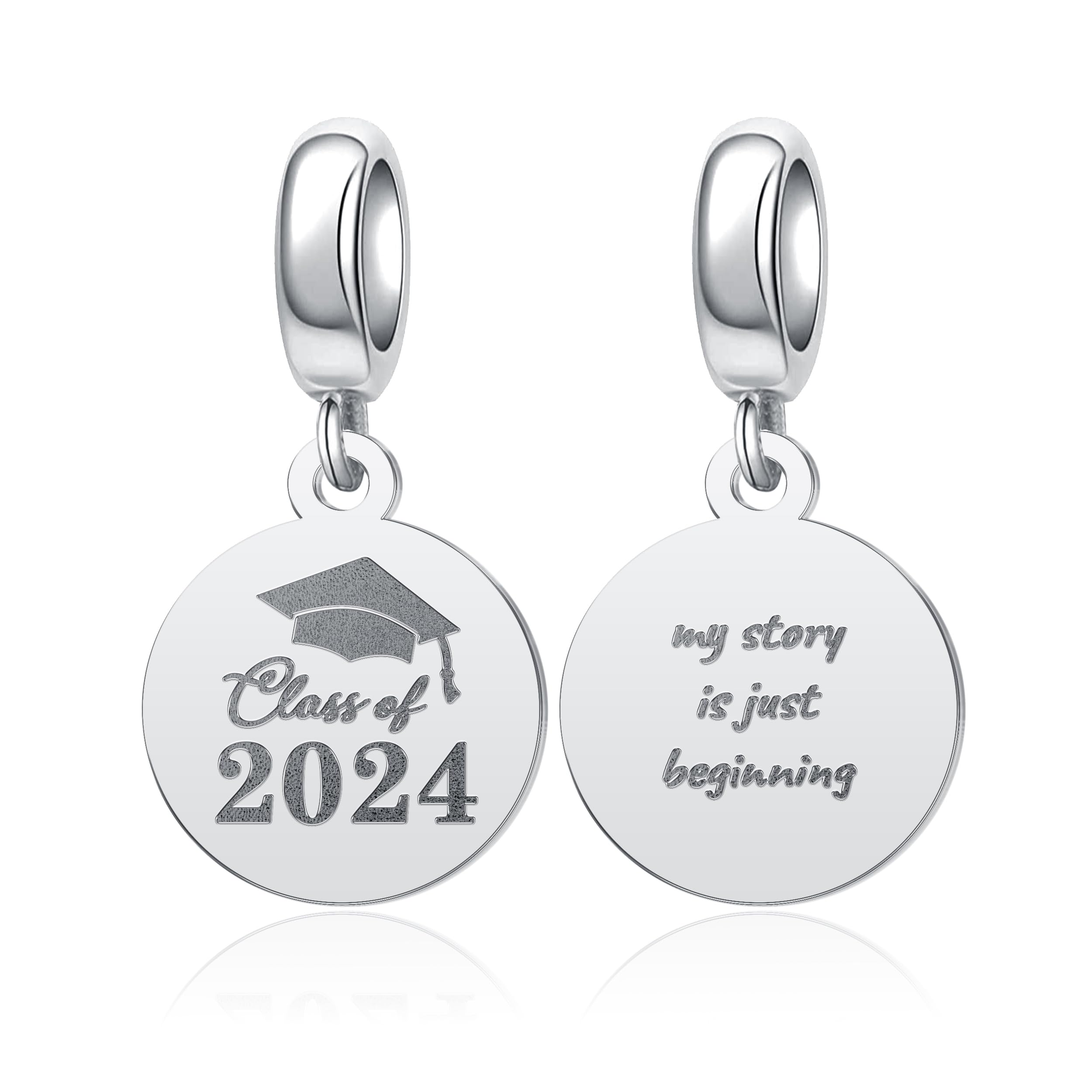 CharmSStory Magic Book Graduation Cap Beads - DIY Bracelet Charms for Students, Teachers & Graduation Gifts | Perfect for Jewelry Making, Party Favors & Memory Keepsakes