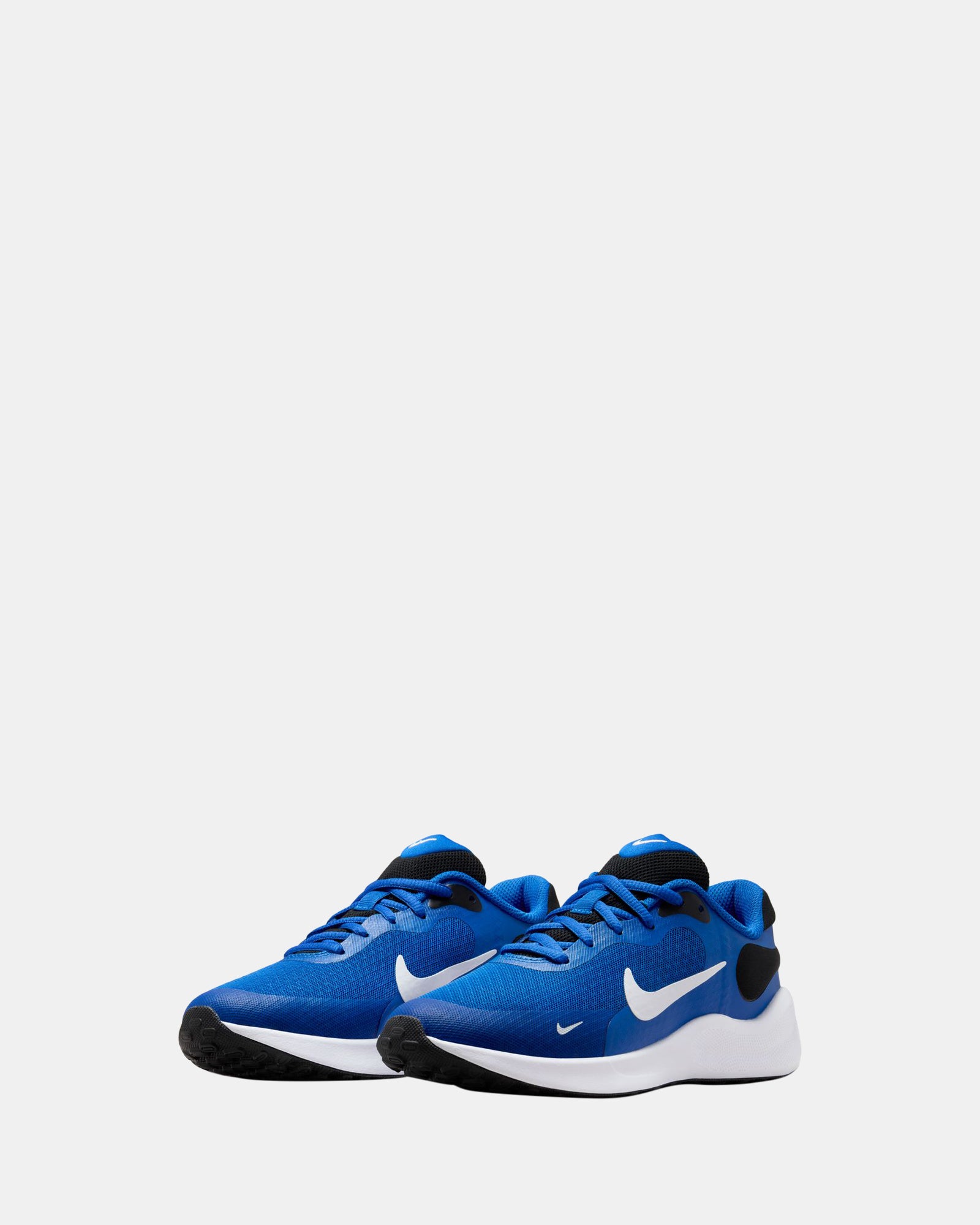 Revolution 7 Grade School Basketball Shoes - Royal/White/Black - Perfect for Indoor & Outdoor Court Play, Training, and Casual Wear
