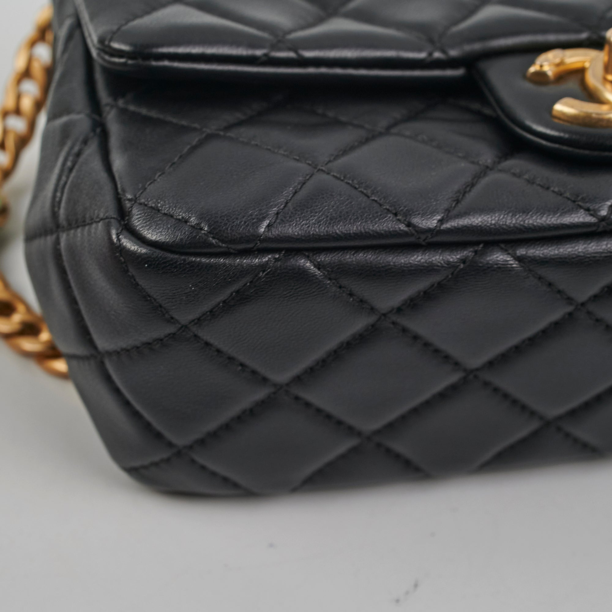 Chanel Mini Rectangular Seasonal Classic Flap Bag in Lambskin Leather - Perfect for Evening Events, Parties & Luxury Fashion Accessories