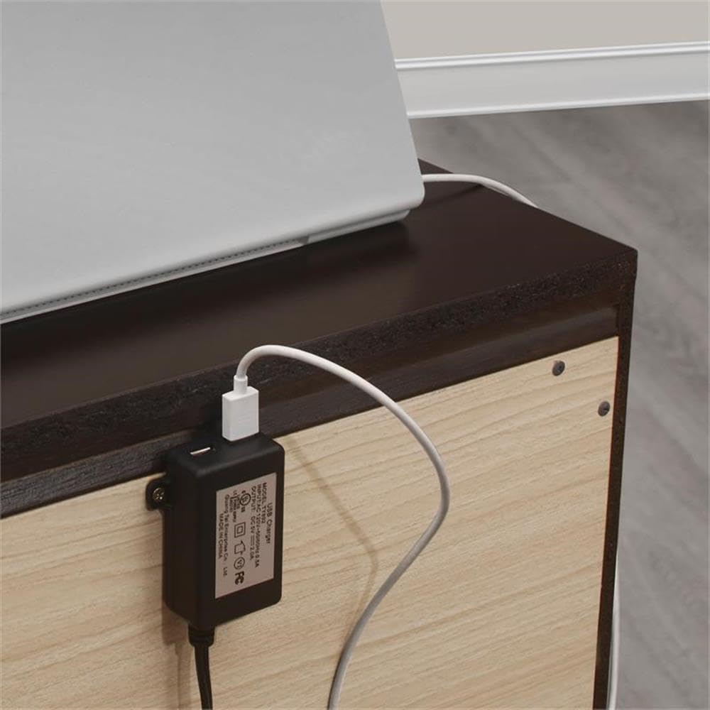 Pemberly Row 3-Drawer Brown Wood Nightstand - Transitional Bedside Table with Storage for Bedroom, Living Room & Guest Room