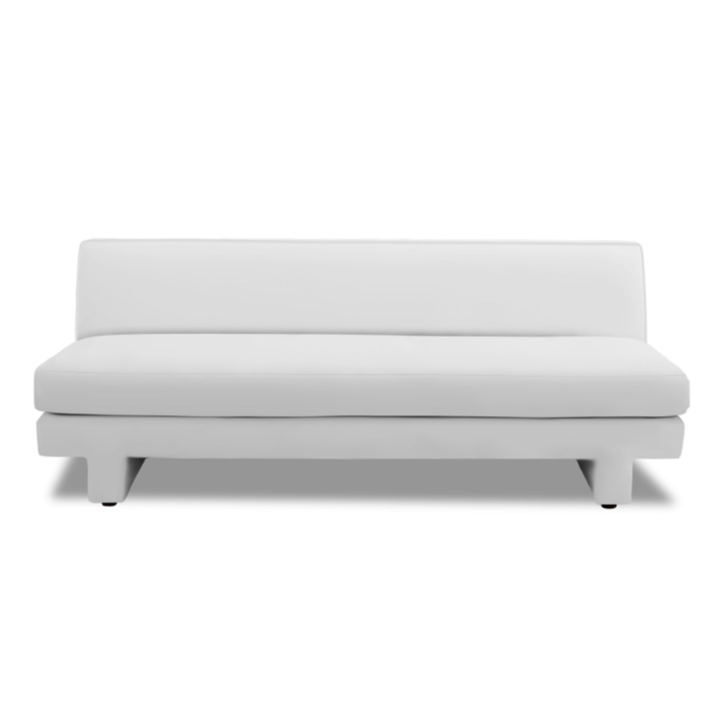 Comfortable Sunset Armless Sofa - Modern Accent Loveseat for Small Spaces, Living Room, Bedroom, or Office - Perfect for Relaxing and Lounging