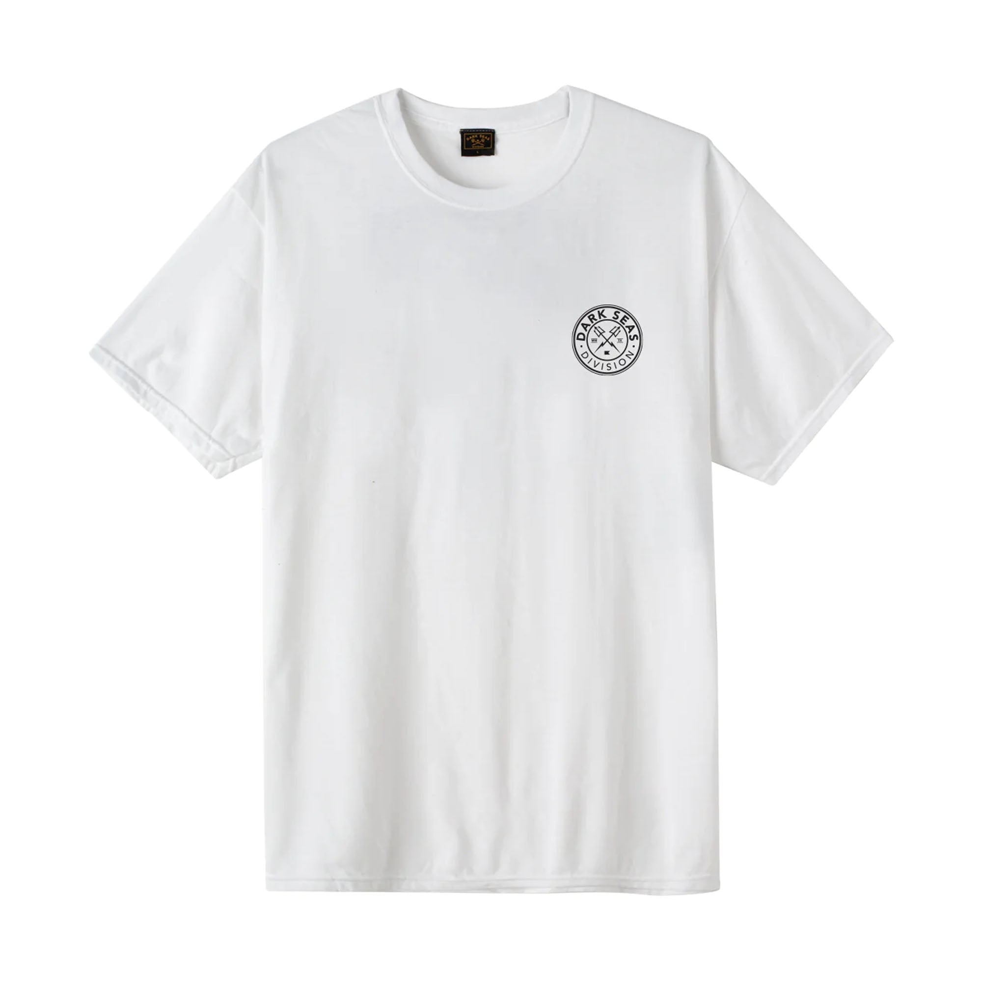 Dark Seas Pelican's Watch Quick-Dry Men's Short Sleeve T-Shirt - White | Moisture-Wicking Performance Shirt for Outdoor Activities & Casual Wear