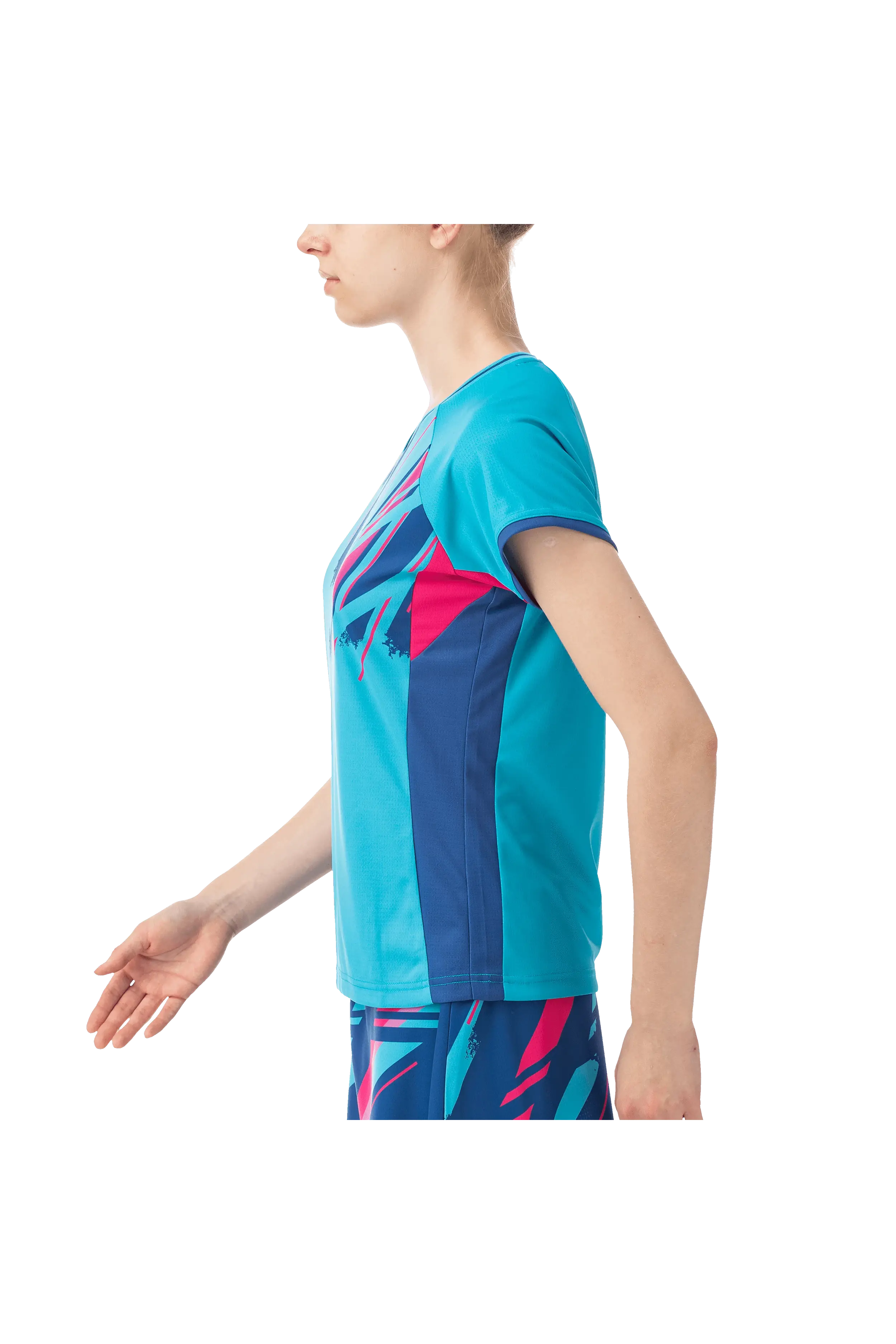 Yonex Women's Tournament Tennis Shirt 20640 - Breathable Performance Top for Women in Turquoise - Perfect for Tennis Matches & Training Sessions
