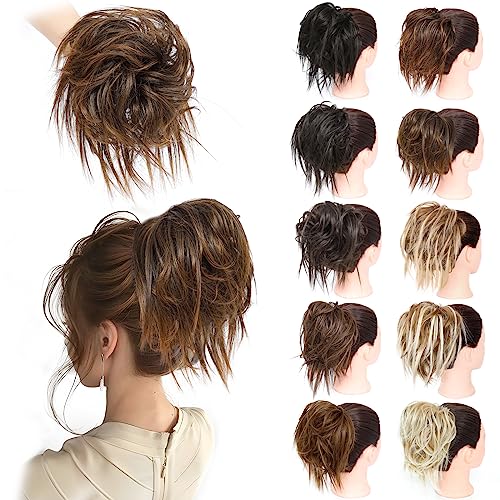 Wavy&2/30# (Darkest Brown Mixed Light Auburn)