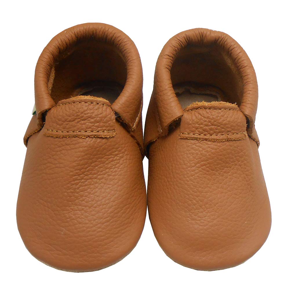SAYOYO Baby Boys Girls Soft Sole Shoes - First Walker & Prewalker Crib Moccasins for Toddlers - Non-Slip Comfortable Infant Shoes for Indoor & Outdoor Play
