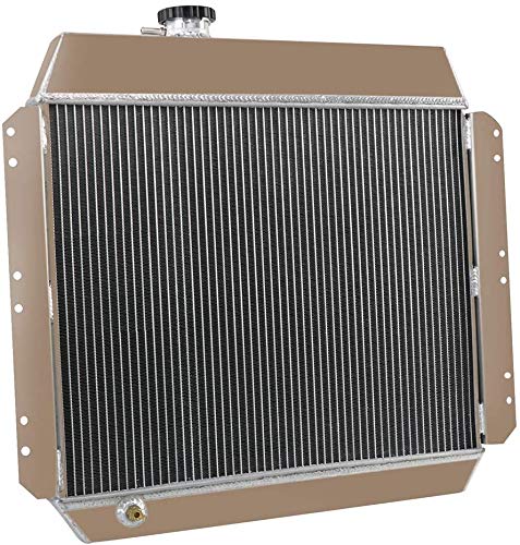 AlloyWorks 3-Row Aluminum Radiator with Shroud Fan & Relay Kit - Compatible with 1949-1954 Chevy Bel Air/Sedan/Coupe - High-Performance Cooling Upgrade for Classic Car Restoration & Hot Rod Builds