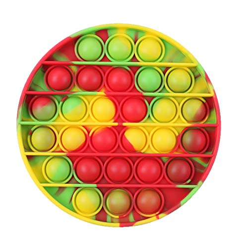 Round Tie Dye - Red Yellow Green