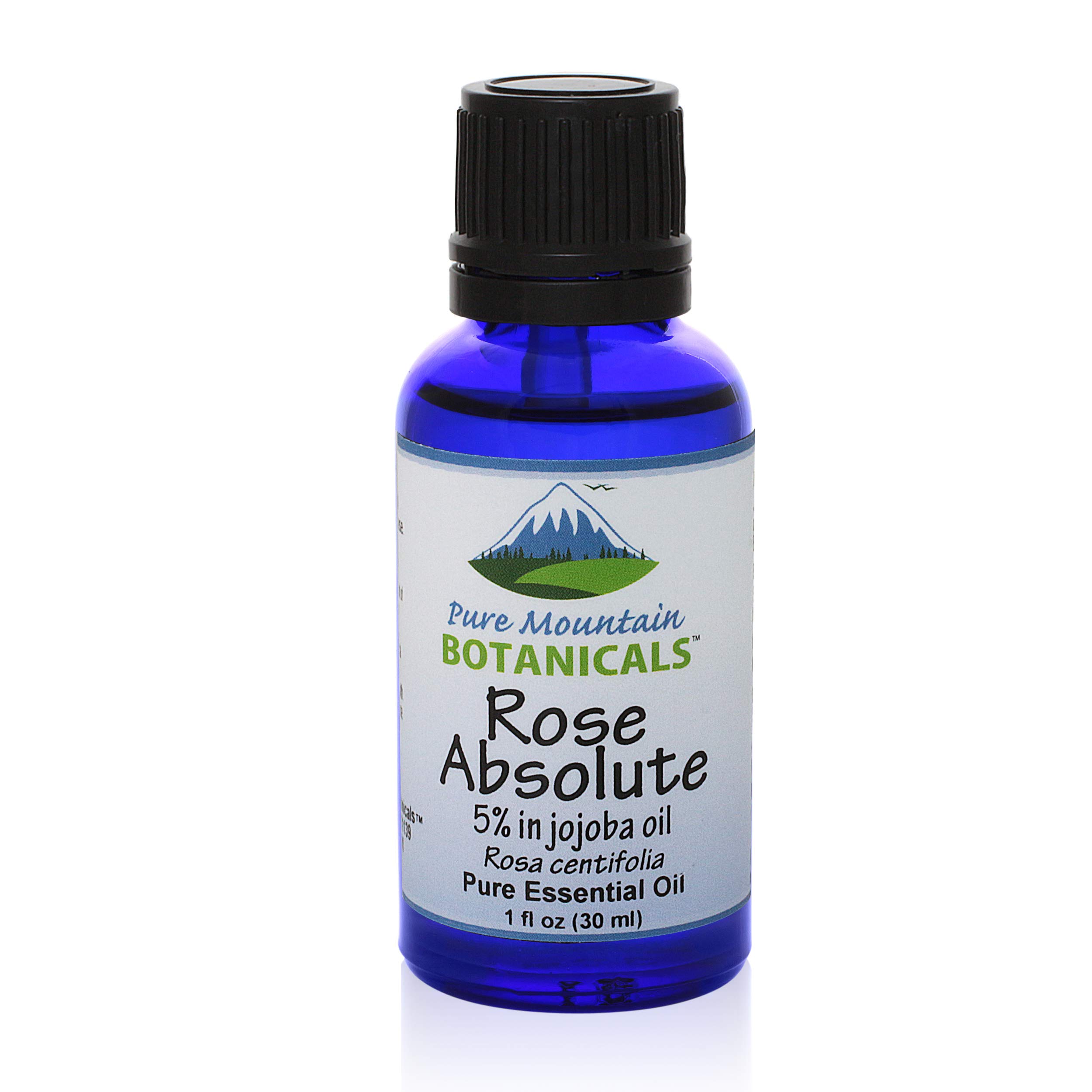 Premium 5% Rosa Centifolia Rose Absolute Essential Oil in Jojoba Oil - 100% Natural, Kosher Certified, Pure Rose Oil for Aromatherapy, Skincare, DIY Beauty - Perfect for Massage, Diffusers & Homemade Cosmetics (1 fl oz Amber Glass Bottle)