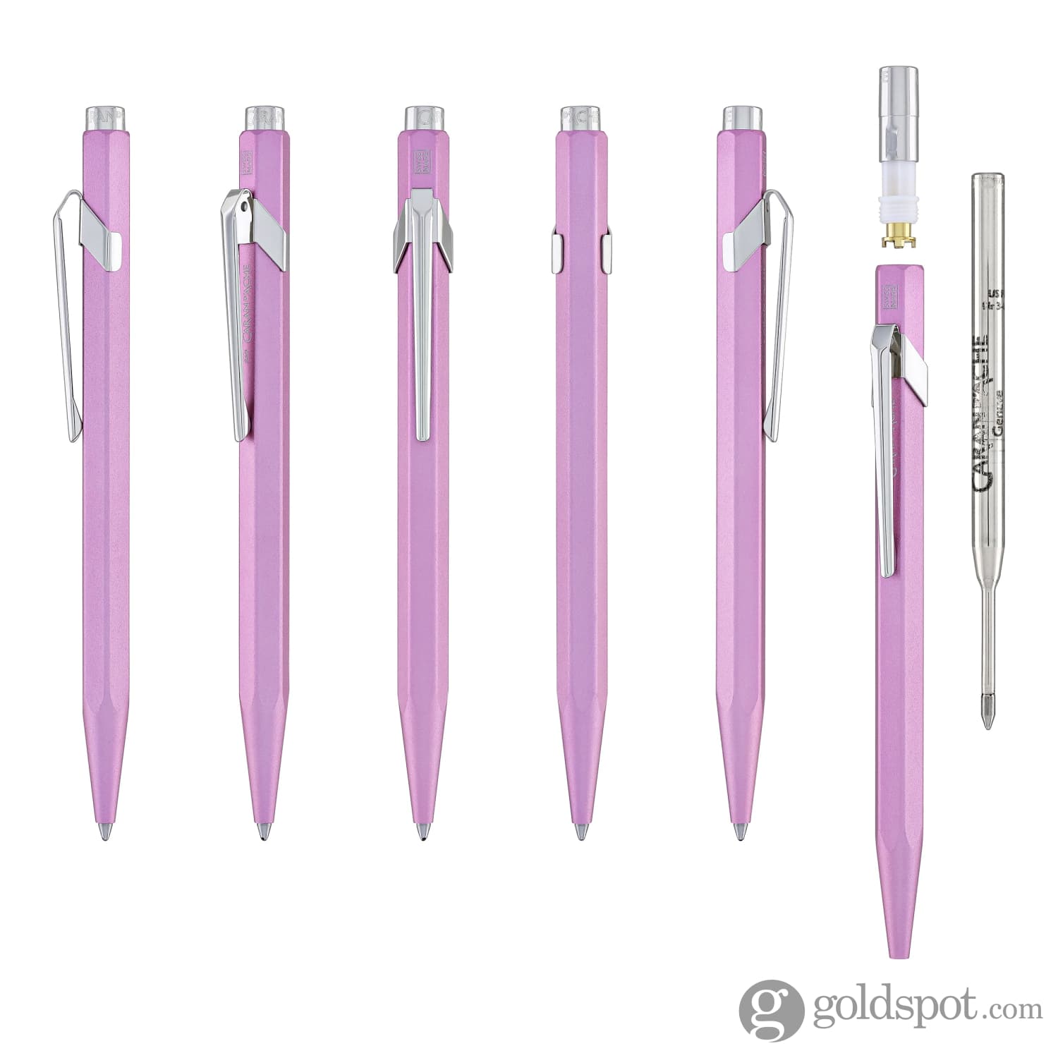 Caran d'Ache 849 COLORMAT X Ballpoint Pen - Premium Pink Writing Pen for Office, School & Gifts | Smooth Ink Flow, Elegant Design, Perfect for Note Taking, Journaling & Everyday Use