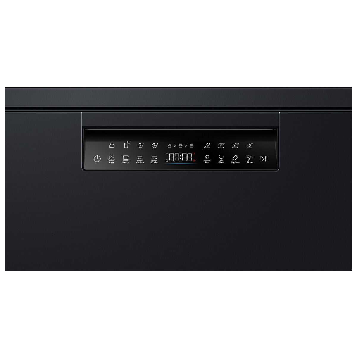 Haier 600 Series Freestanding Dishwasher with Steam Function - 15 Place Settings, Black (HDW15F3B1) - Perfect for Large Families & Entertaining Guests