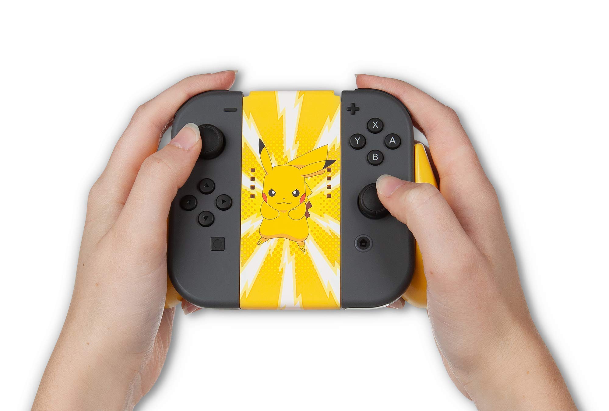 PowerA Pokemon Joy-Con Comfort Grip for Nintendo Switch & Switch Lite - Officially Licensed Pikachu Design Ergonomic Controller | Perfect for Gaming at Home or Travel