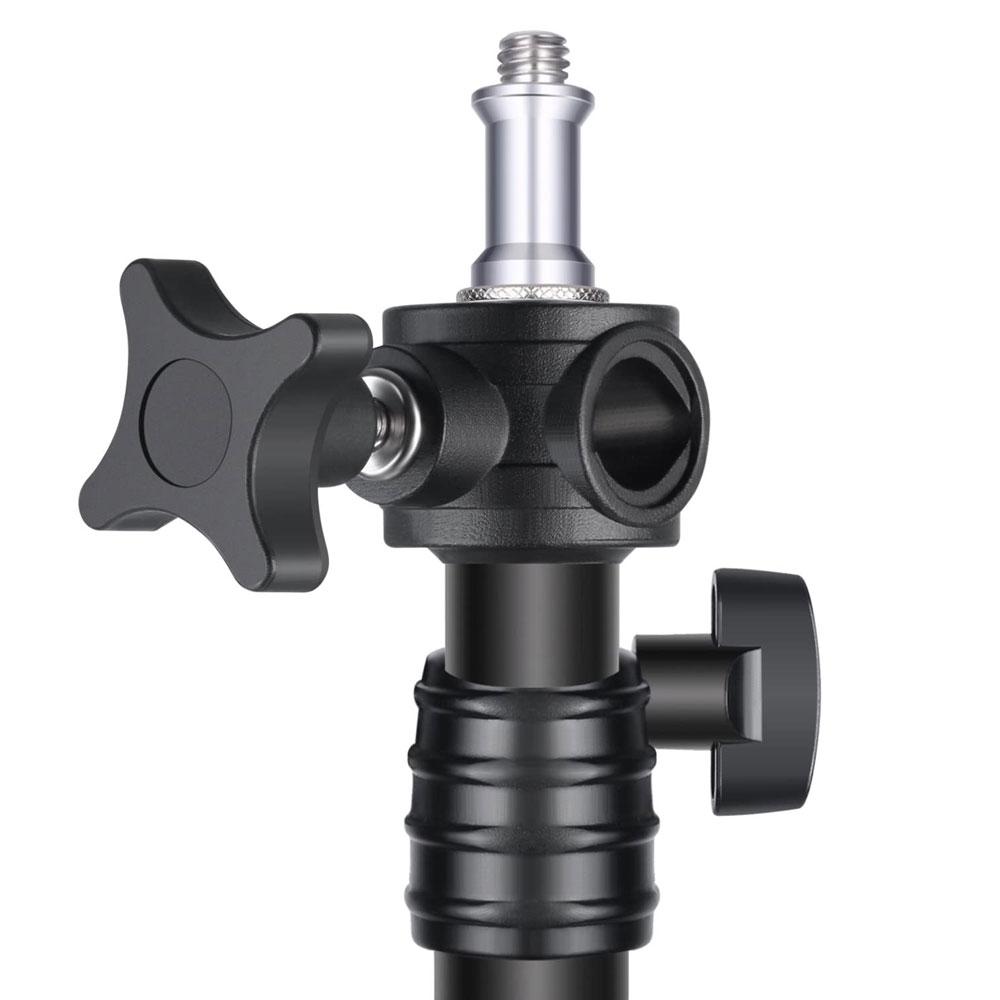 Adjustable Ceiling & Wall Mounted Extension Boom Arm Bracket (15-24 inches) for Studio Lighting - Perfect for Photography, Videography & Live Streaming Setups