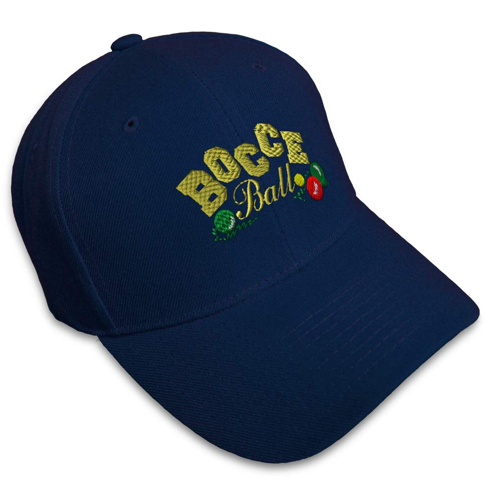 Baseball Cap with Bocce Ball Embroidery - Adjustable Sports Hat for Men & Women - Perfect for Outdoor Games, Casual Wear & Sun Protection