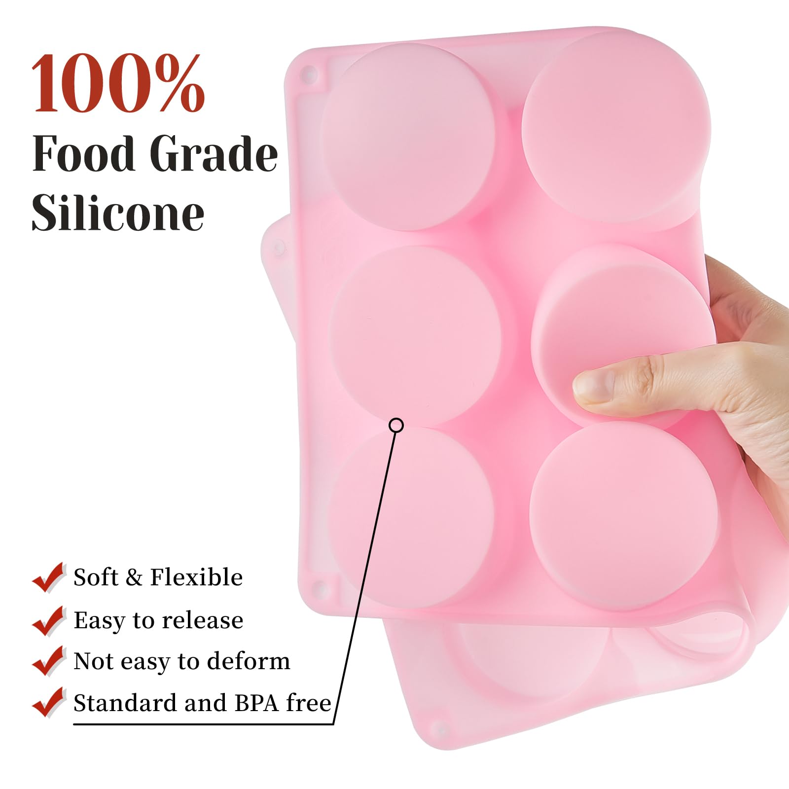12-Cavity Silicone Chocolate Covered Oreo Mold - Non-Stick Round Baking Molds for Mini Cakes, Cookies & Jelly (2-Pack) | Perfect for Birthday Parties, DIY Desserts & Holiday Treats