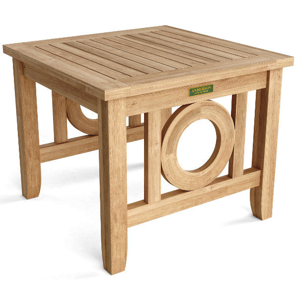 Natsepa Modern Square Side Table - Small Accent End Table for Living Room, Bedroom, Office - Sturdy Wooden Nightstand with Storage Shelf - Perfect for Coffee, Books & Decor