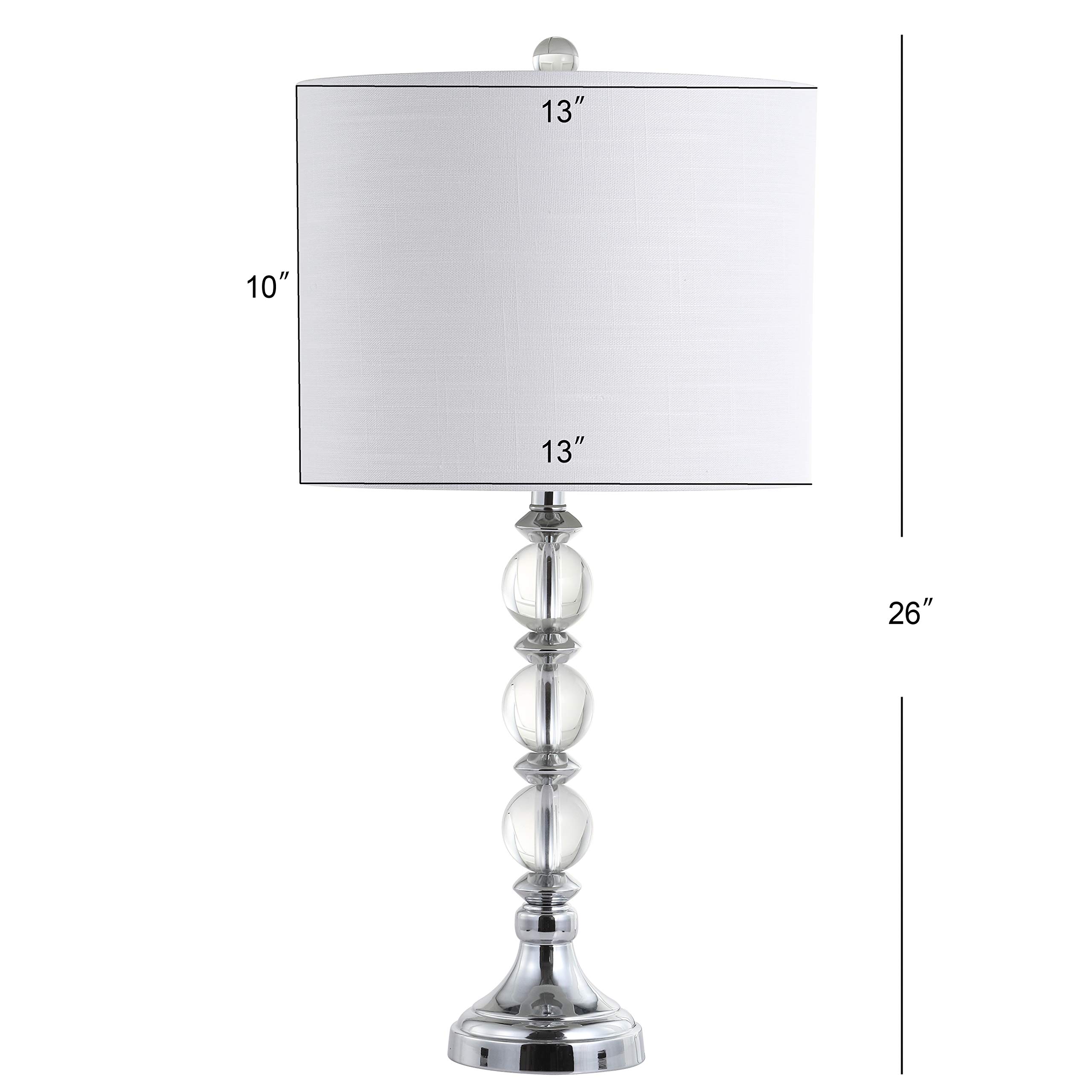 Jonathan Y JYL5041A-SET2 Modern Crystal & Metal LED Table Lamps - Set of 2, 26
