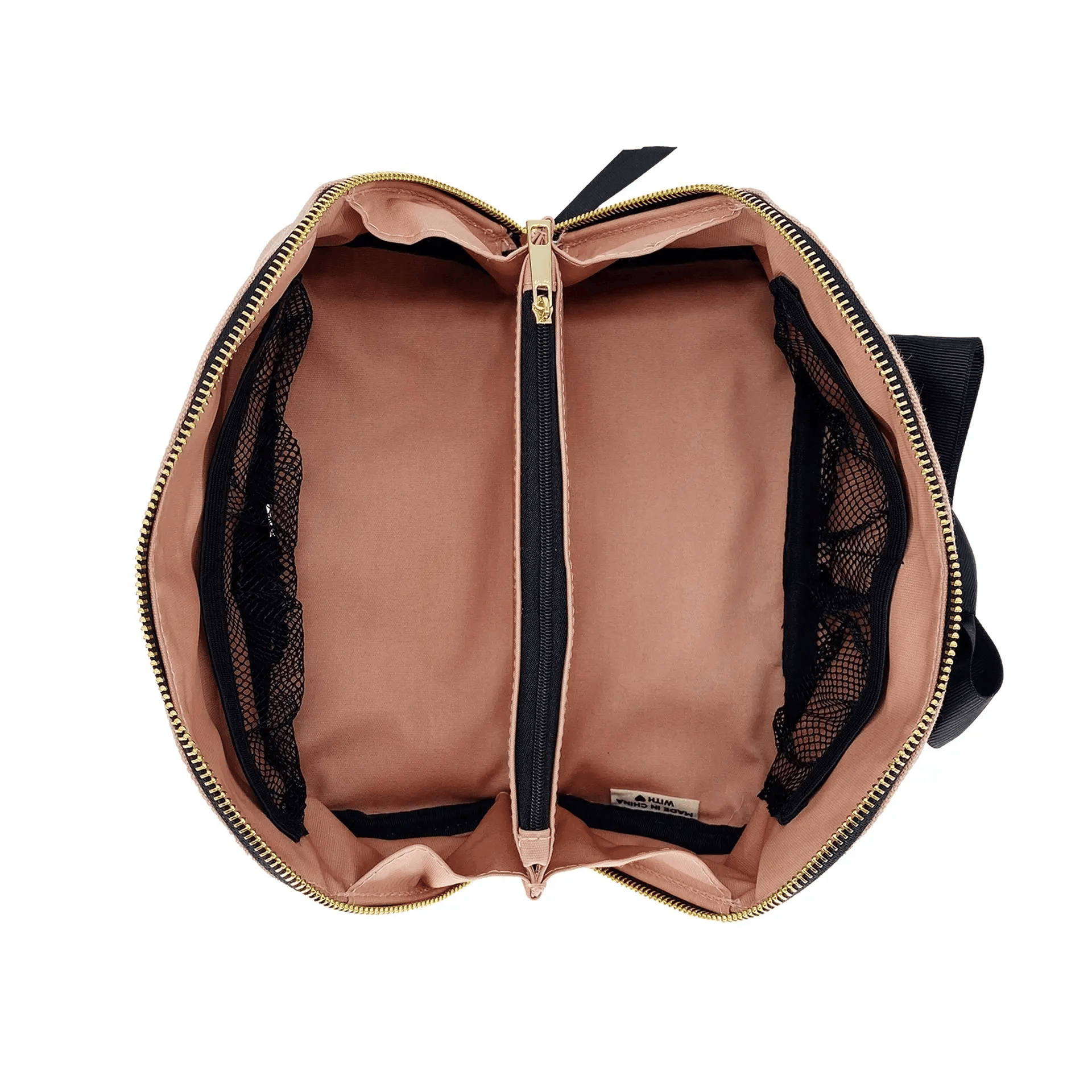 Pink Blush Accordion Makeup & Toiletry Travel Organizer - Perfect for Cosmetic Storage, Bathroom Organization & Vacation Packing