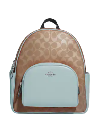 Coach Signature Canvas Court Backpack - Stylish & Durable Women's Backpack for Work, School & Travel | Perfect for Everyday Use & Commuting