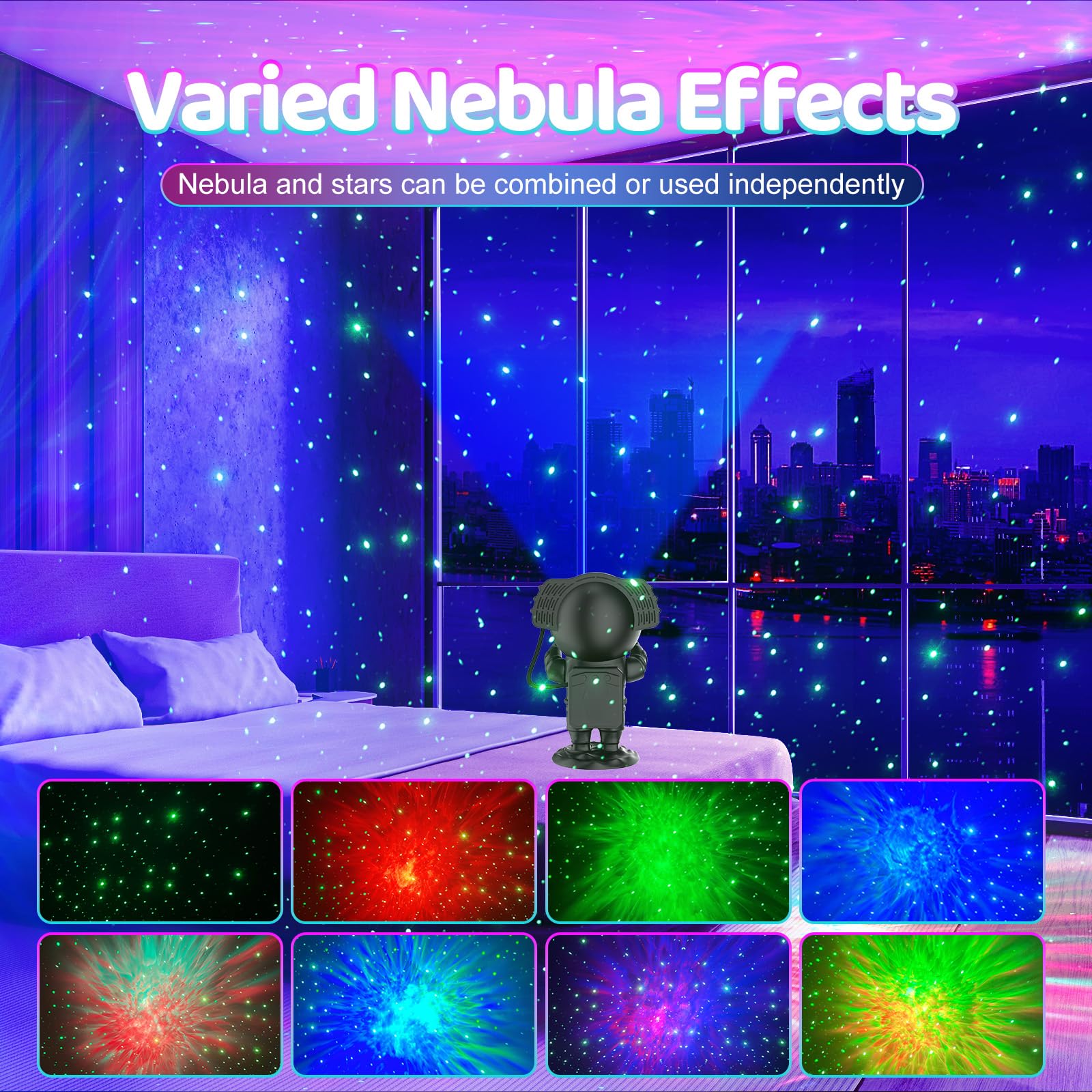 Galaxy Star Projector for Bedroom - Remote Control & Timer Night Light with Nebula Effect - Perfect for Kids Room, Nursery, Parties, Meditation & Relaxation - Ideal Birthday Gift for Boys & Girls