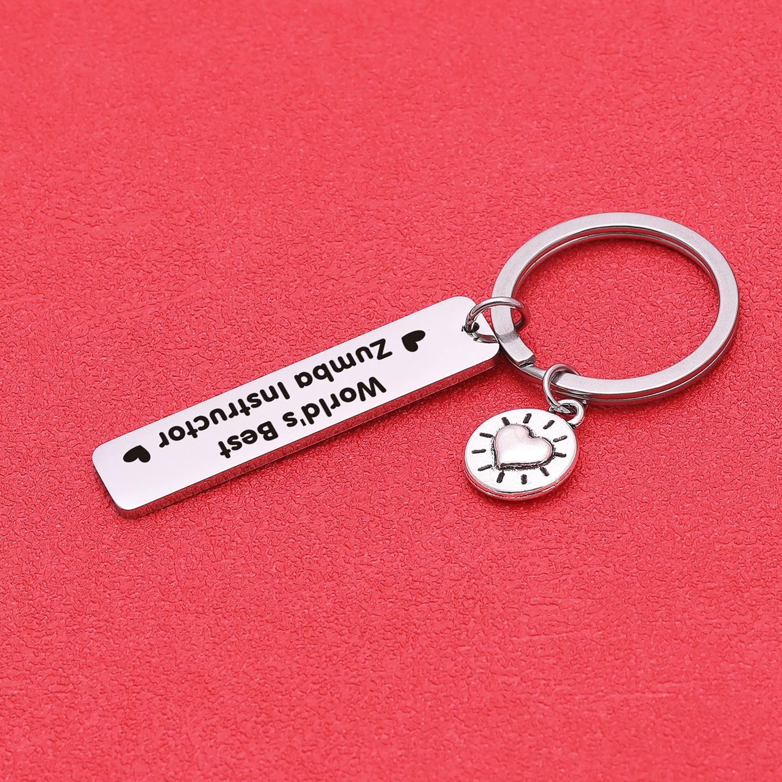 Premium Black Stainless Steel Zumba Dance Teacher Keychain - Fitness Instructor Gift for Women & Men - Modern Round Key Ring for Dance Coaches - Perfect for Zumba Classes, Gym Gifts & Teacher Appreciation