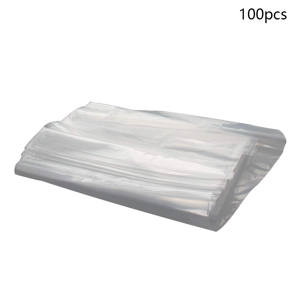 Bettomshin 100PCS POF Heat Shrink Bags 11.81x7.87 Inch - Clear Shrinkable Wrapping Packaging for DIY Crafts, Gifts, Shoes & Candles | Perfect for Retail Packaging, Gift Wrapping & Product Protection