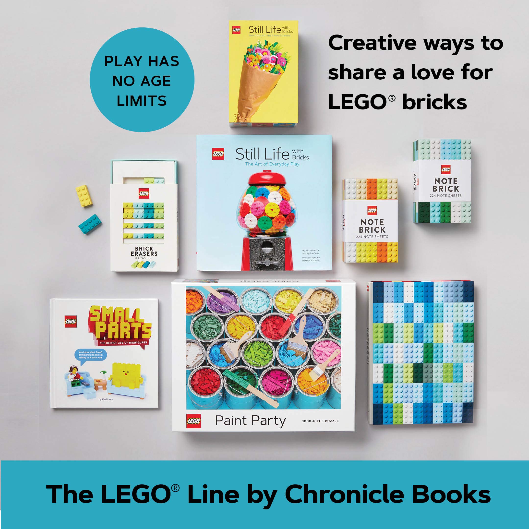 LEGO Still Life with Bricks: The Art of Everyday Play - Creative Building Kit for Kids & Adults | Perfect for Home Decor, Office Display & Gift Giving (LEGO x Chronicle Books)