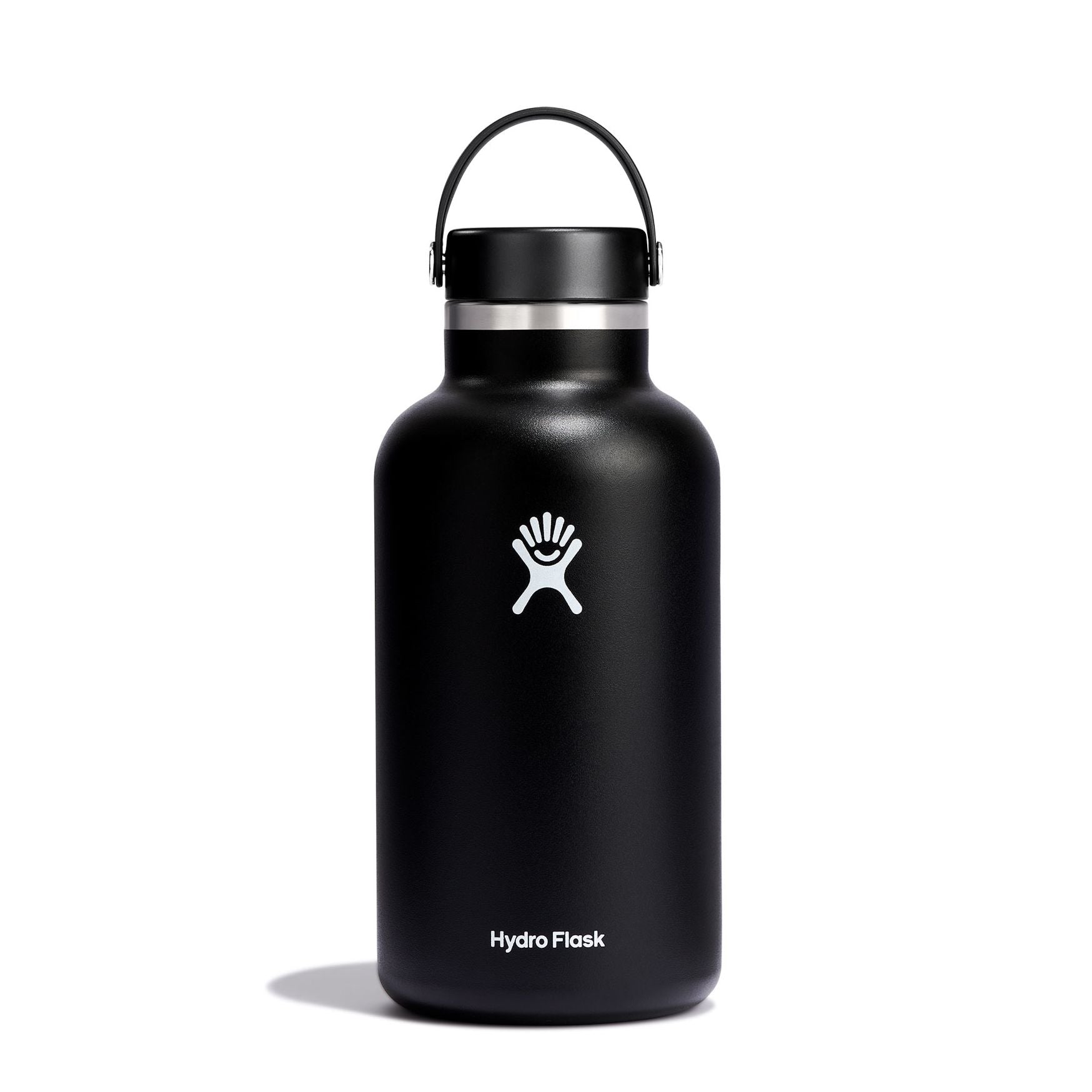 Hydro Flask Wide Mouth Water Bottle with Flex Cap - 64 oz (1.9L) - Insulated Stainless Steel for Hot & Cold Drinks - Perfect for Hiking, Camping, Gym & Outdoor Activities