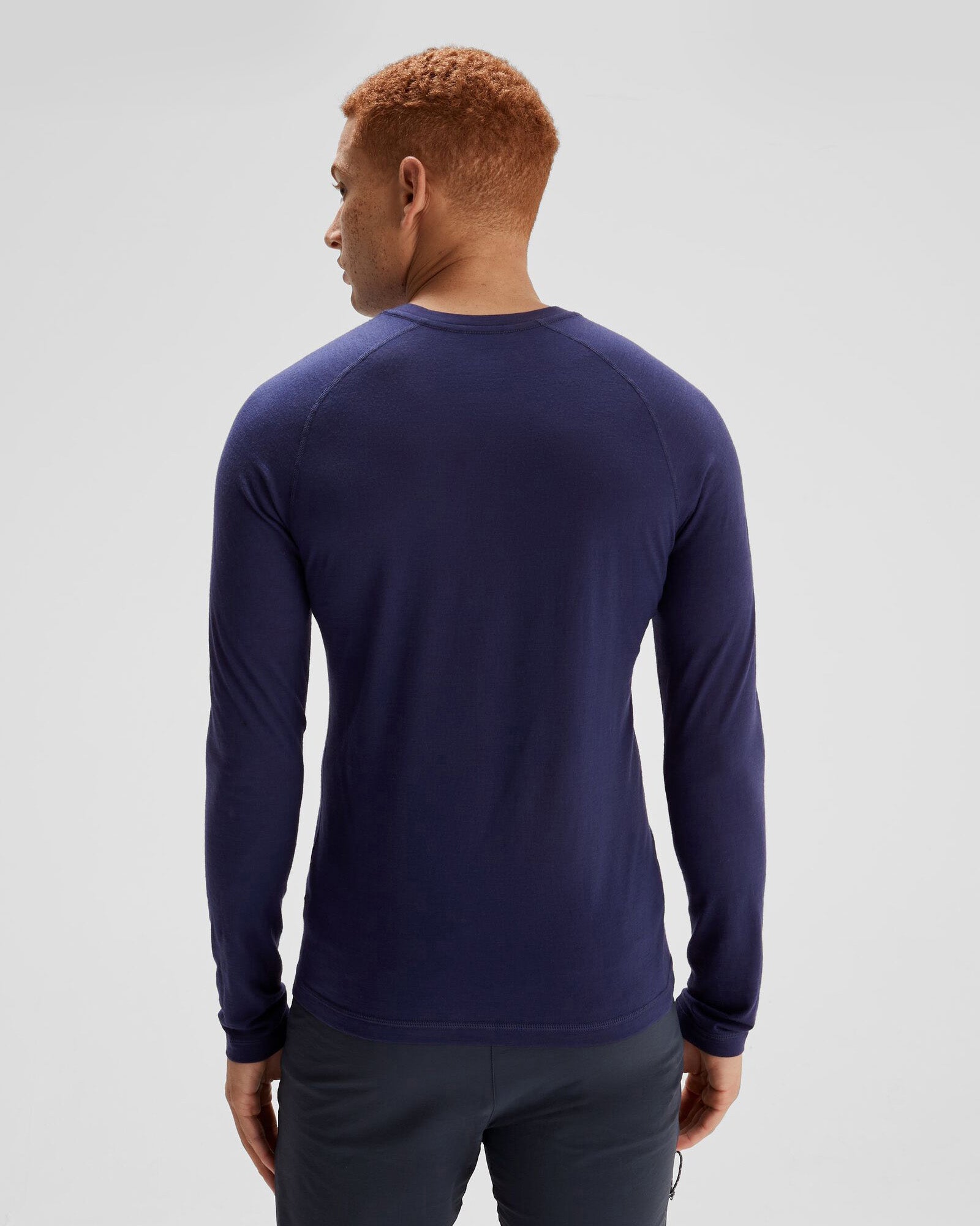 Men's K Merino 125 Baselayer Top - Dark Horizon | Lightweight Merino Wool Thermal Shirt for Hiking, Skiing & Outdoor Activities