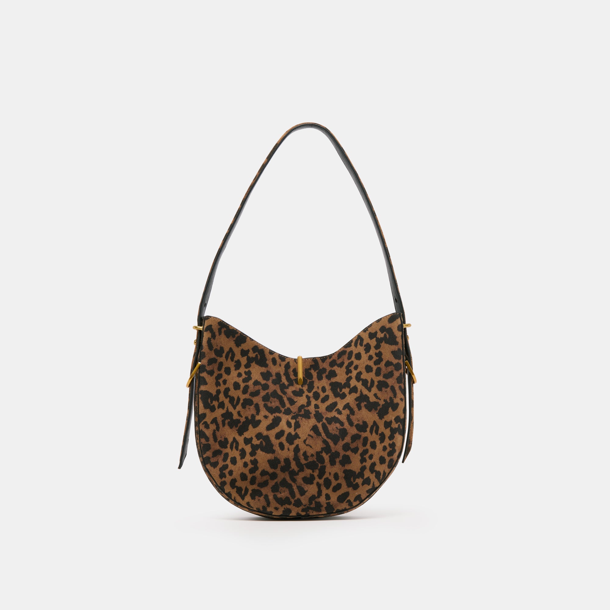 BREE Women's Shoulder Bag - Leopard Print Suede Crossbody Purse for Casual Outings, Work & Travel