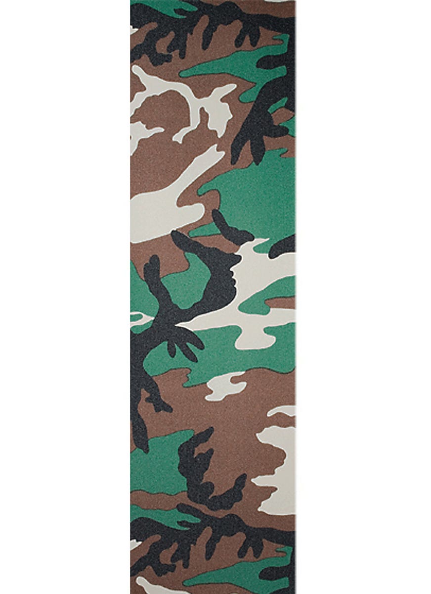 Flik Camo Grip Tape - Non-Slip Skateboard Deck Traction for Enhanced Control - Perfect for Street Skating, Longboarding & Skatepark Tricks