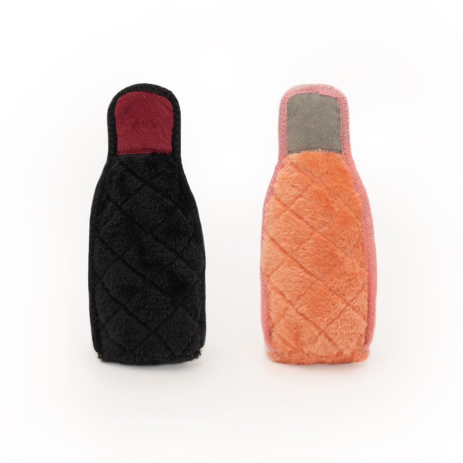 Z-Stitch® Happy Hour Crusherz 2-Pack - Durable Merlot & Rosé Dog Toys for Aggressive Chewers, Squeaky Plush Puppy Toys for Birthday Gifts | Fun Wine-Themed Playtime for Large & Small Dogs