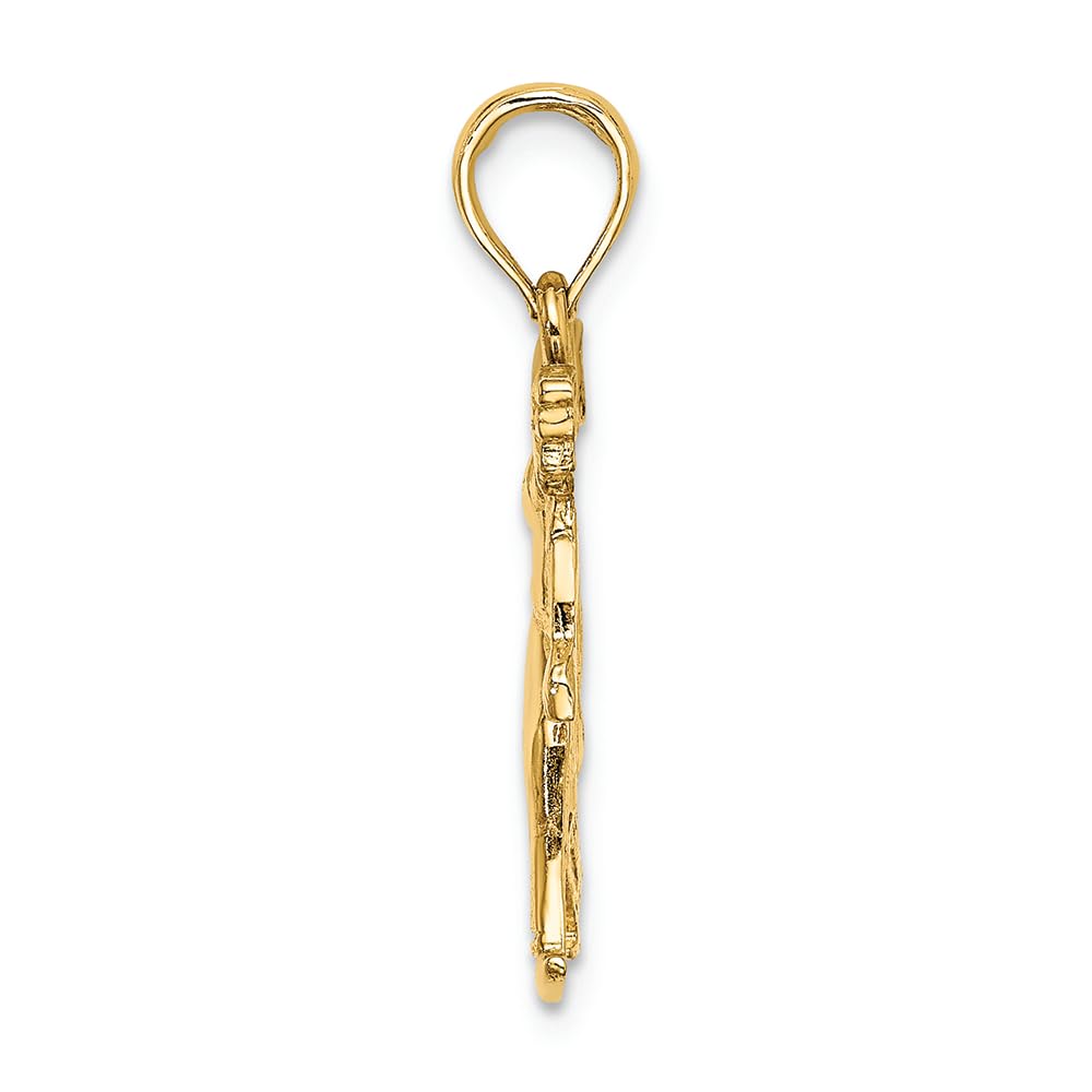 14K Yellow Gold Men's Bowling Charm Pendant - Elegant Jewelry Gift for Bowlers & Sports Enthusiasts | Perfect for Necklaces, Bracelets & Special Occasions