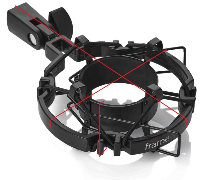 Gator Frameworks Universal Shock Mount for Microphones 55-60mm Diameter - GFW-MIC-SM5560 - Professional Mic Isolation for Podcasting, Streaming & Studio Recording