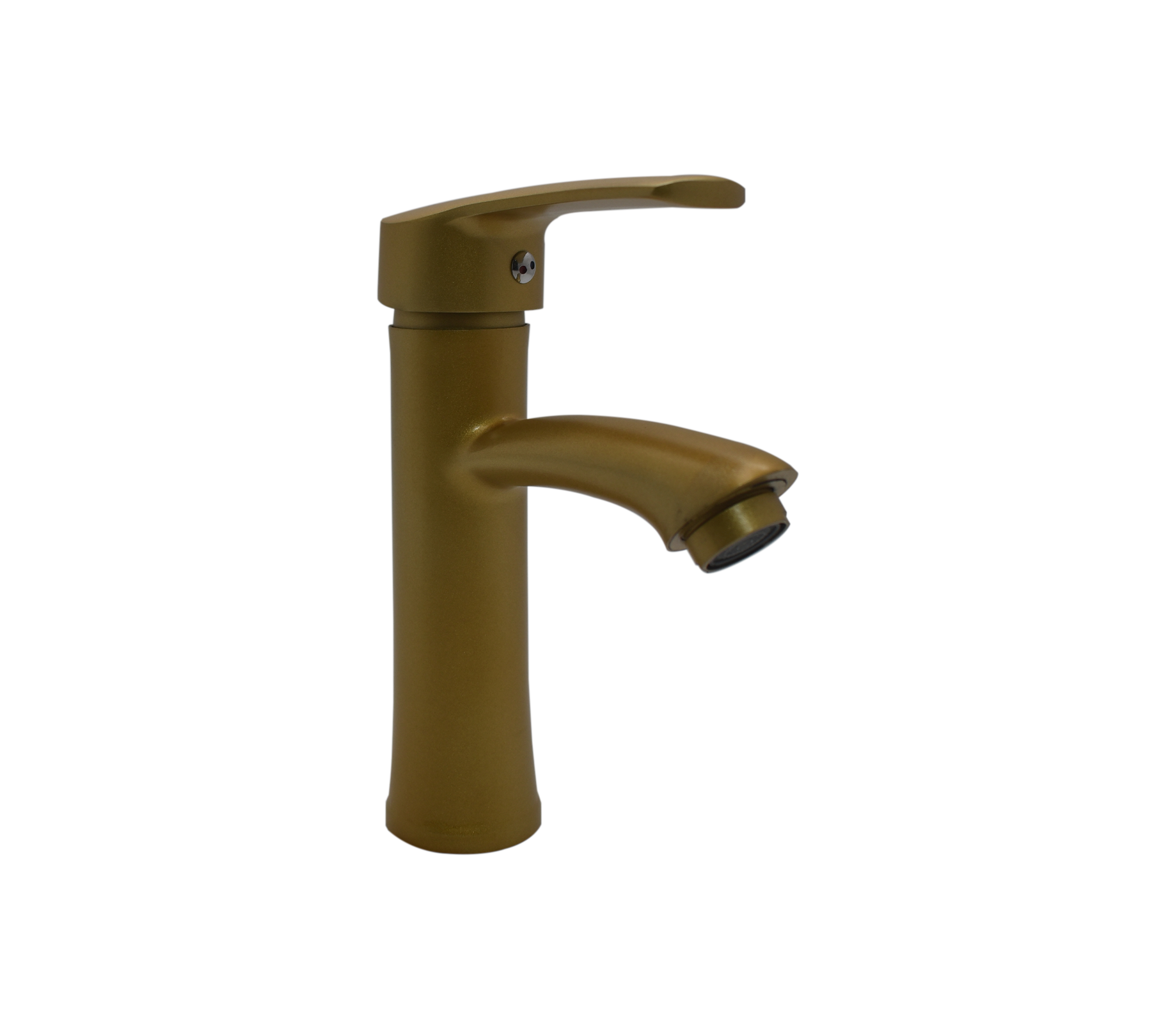 Aqua Plus Single Handle Bathroom Sink Faucet in Gold Finish - Model 4 435 2 - Perfect for Modern Bathroom Renovations and Home Upgrades