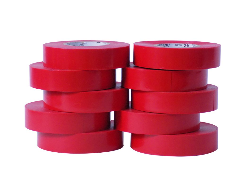 Professional Grade WOD EL-766AW Red Electrical Tape 3/4