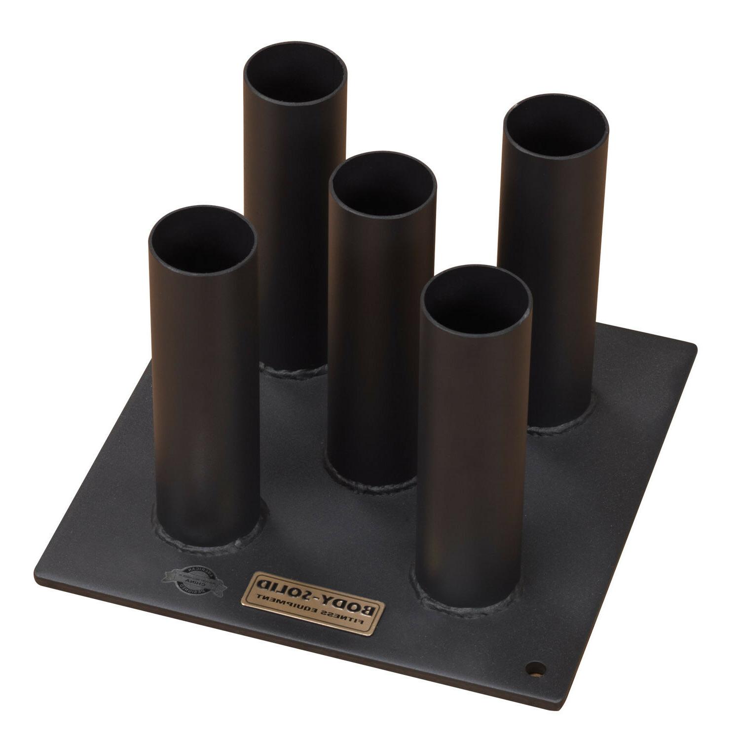 Body Solid 5-Piece Olympic Bar Holder Set - Heavy Duty Barbell Rack for Weightlifting & Strength Training - Perfect for Home Gyms & CrossFit Workouts