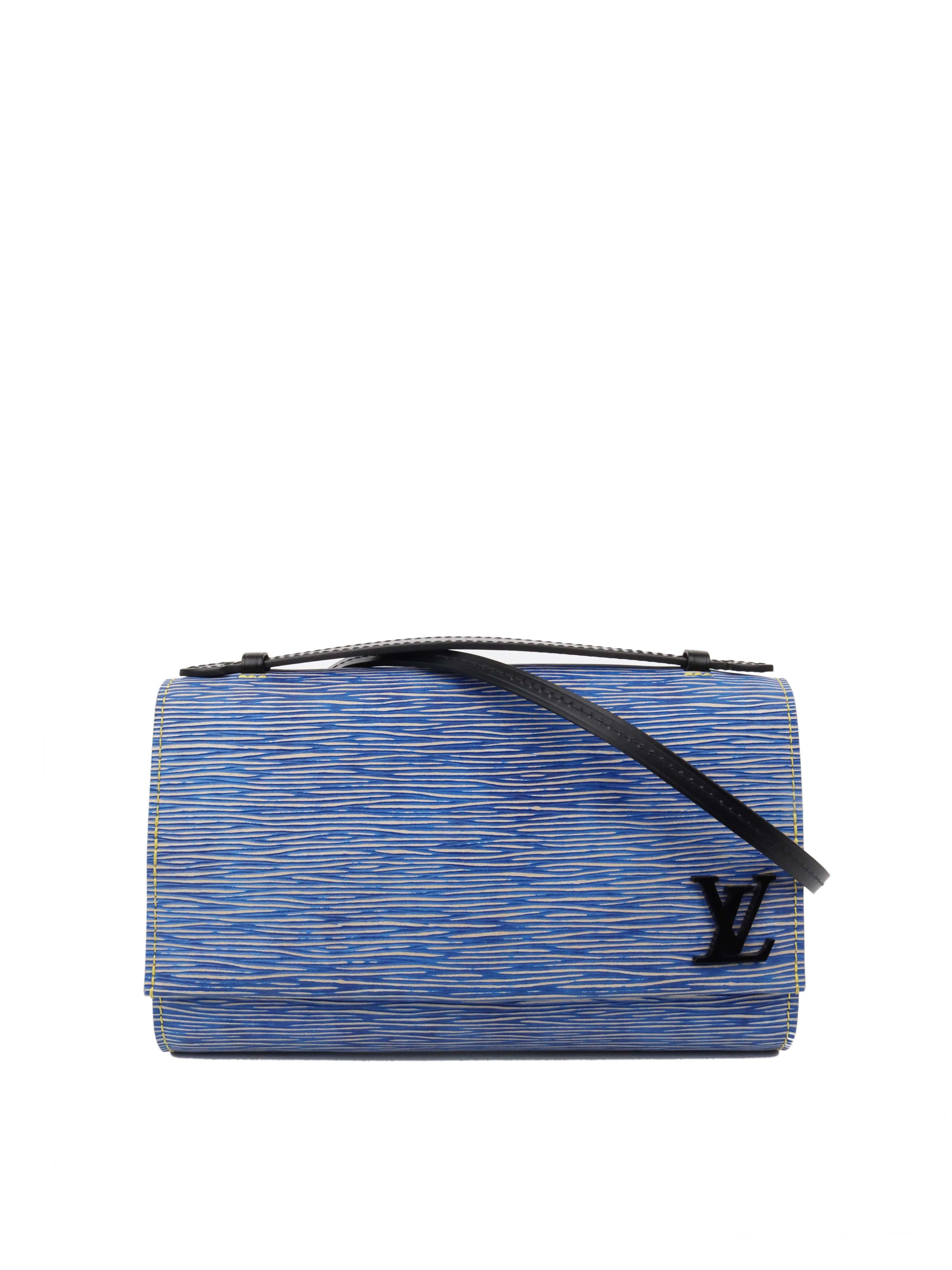 Louis Vuitton Clery Epi Denim Crossbody Bag - Luxury Designer Handbag for Women, Fashionable Blue Denim Purse with Gold-Tone Hardware | Perfect for Work, Travel & Everyday Use