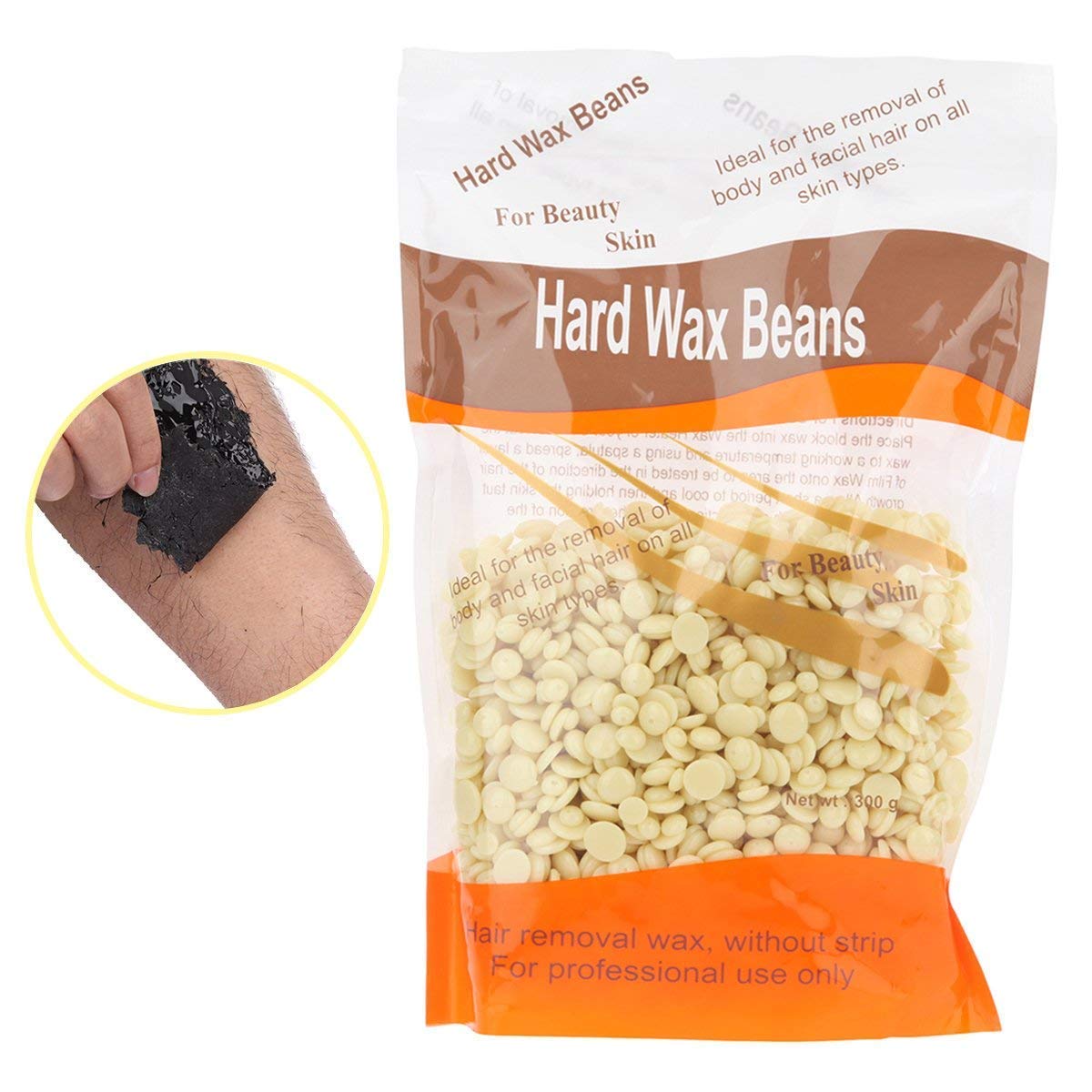 ClubBeauty Hard Wax Beans (100g) - Painless Hair Removal Wax for Brazilian, Face, Bikini, Body & Legs | Yellow Wax Beans for At-Home Use | Unisex Adults | Perfect for Salon-Quality Hair Removal at Home