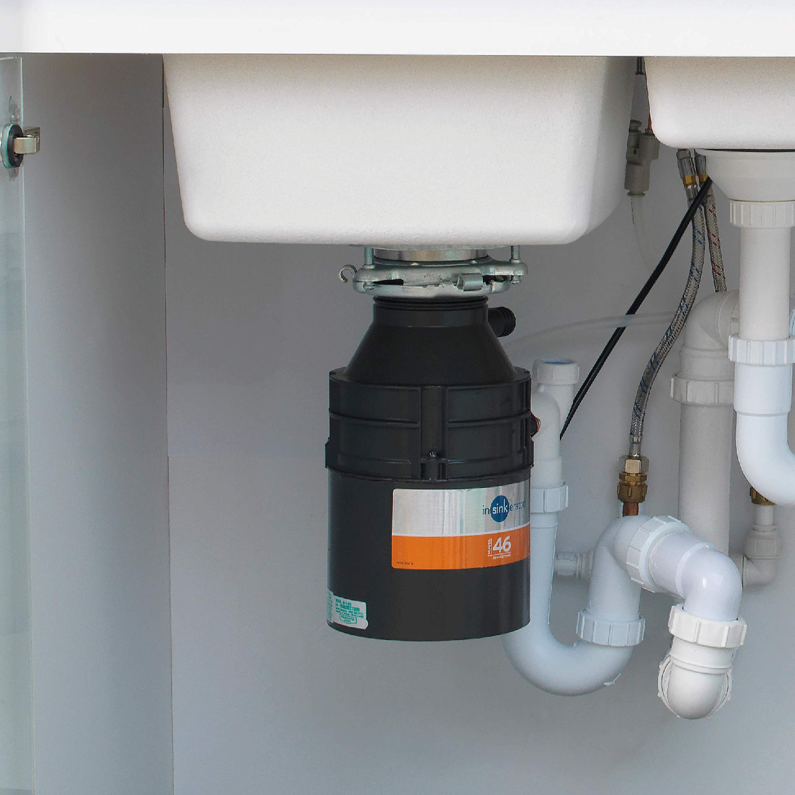 InSinkErator RFISE46AS Garbage Disposal Unit, Black - Perfect for Kitchen Waste Management & Eco-Friendly Homes