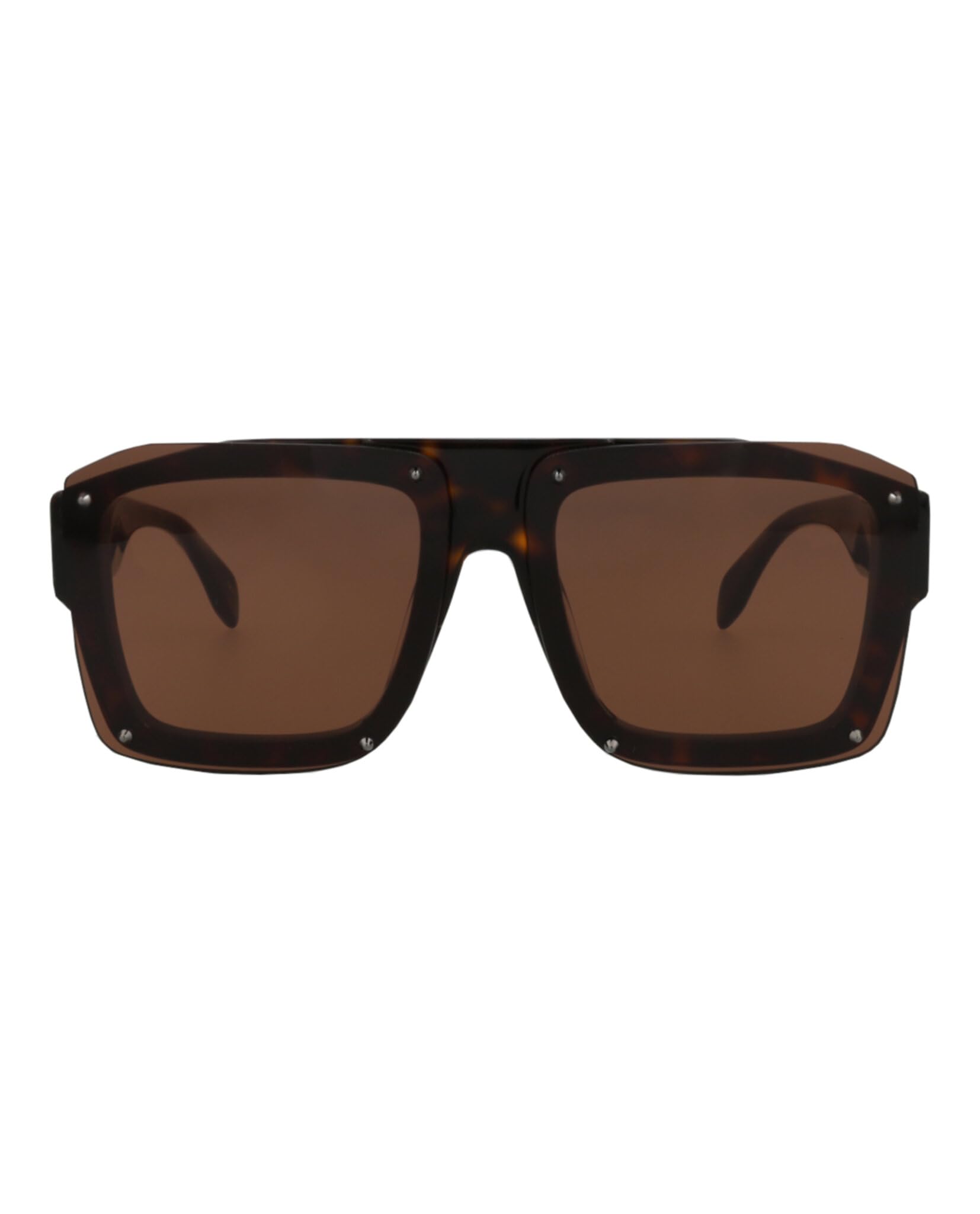 Alexander McQueen Square-Frame Acetate Sunglasses for Women & Men - Luxury Designer Shades UV Protection - Perfect for Outdoor, Beach, and Fashion Events