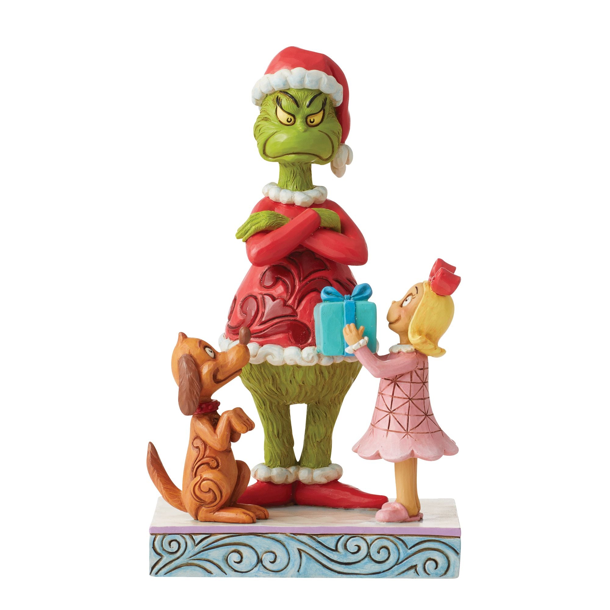 Max & Cindy Giving Gift to Grinch - Perfect Christmas Gift for Kids & Family - Fun Holiday Decoration & Party Favor